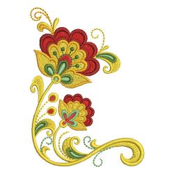 Russian Folk Art Khokhloma 04 machine embroidery designs