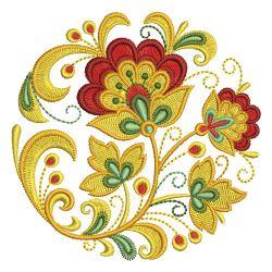 Russian Folk Art Khokhloma 06 machine embroidery designs