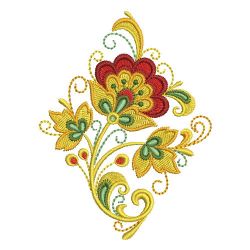 Russian Folk Art Khokhloma 07 machine embroidery designs