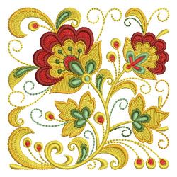 Russian Folk Art Khokhloma 09 machine embroidery designs