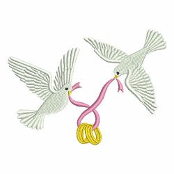 Wedding Doves machine embroidery designs