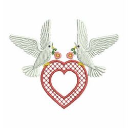 Wedding Doves 04 machine embroidery designs