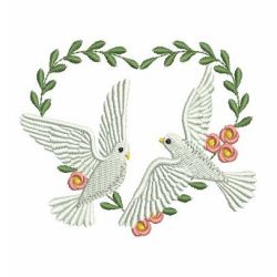 Wedding Doves 05 machine embroidery designs