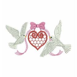 Wedding Doves 07 machine embroidery designs