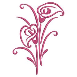 Calla Lilies Outline(Lg) machine embroidery designs
