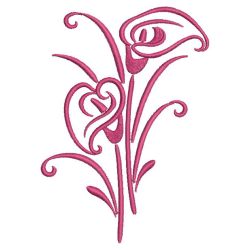 Calla Lilies Outline 01(Sm) machine embroidery designs