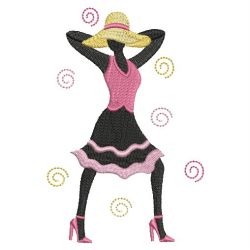 Fashion Girls Silhouettes 08(Md) machine embroidery designs