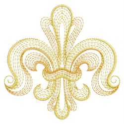 Rippled Fleur De Lis 06(Sm)