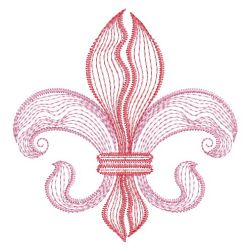 Rippled Fleur De Lis 09(Sm)