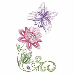 Rippled Butterflies 4(Lg) machine embroidery designs