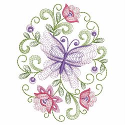 Rippled Butterflies 4 03(Md) machine embroidery designs