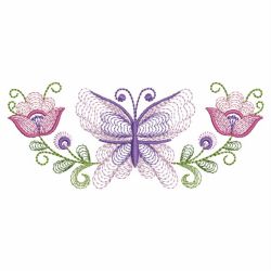 Rippled Butterflies 4 04(Sm) machine embroidery designs