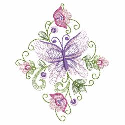 Rippled Butterflies 4 05(Sm) machine embroidery designs