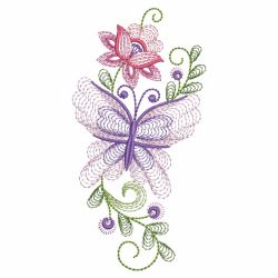 Rippled Butterflies 4 08(Md) machine embroidery designs