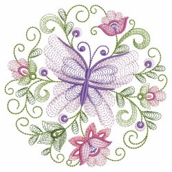 Rippled Butterflies 4 09(Lg) machine embroidery designs