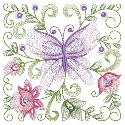 Rippled Butterflies 4 10(Md) machine embroidery designs