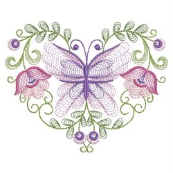 Rippled Butterflies 4 11(Lg) machine embroidery designs
