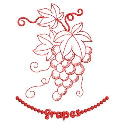 Redwork Fruits 03(Sm) machine embroidery designs