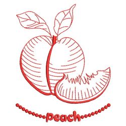 Redwork Fruits 04(Sm) machine embroidery designs