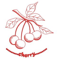 Redwork Fruits 06(Md) machine embroidery designs