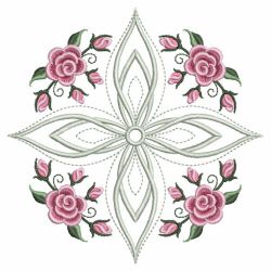 Pearl Roses Quilt 11(Lg) machine embroidery designs