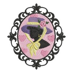 Victorian Lady Silhouettes 03 machine embroidery designs