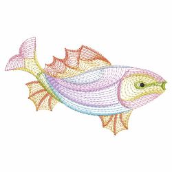 Rippled Tropical Fish 04(Sm) machine embroidery designs