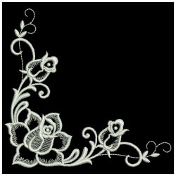 White Work Roses 01(Lg) machine embroidery designs