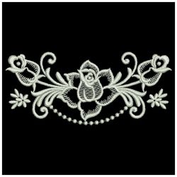 White Work Roses 06(Lg) machine embroidery designs