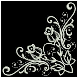 White Work Roses 11(Lg) machine embroidery designs
