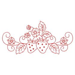 Redwork Yummy Strawberries 04(Lg)