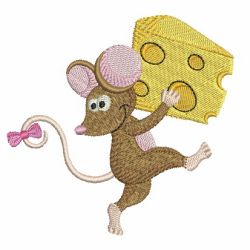 Mouse With Cheese 03 machine embroidery designs