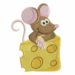 Mouse With Cheese 08 machine embroidery designs