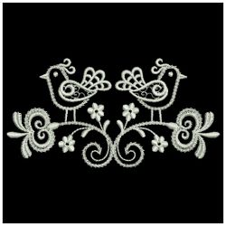 White Work Birds(Sm) machine embroidery designs