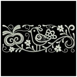 White Work Birds 07(Md) machine embroidery designs