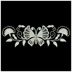 White Work Butterflies(Sm) machine embroidery designs