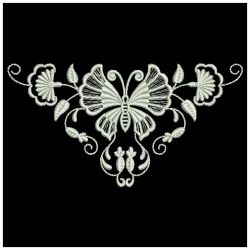 White Work Butterflies 02(Sm) machine embroidery designs