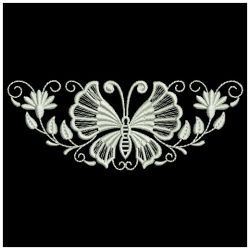 White Work Butterflies 05(Lg) machine embroidery designs