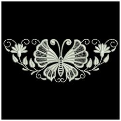 White Work Butterflies 05(Md) machine embroidery designs