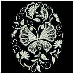 White Work Butterflies 06(Lg) machine embroidery designs