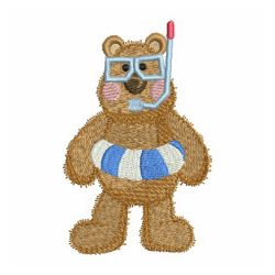 Summertime Bears 03 machine embroidery designs