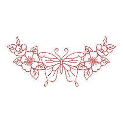 Redwork Dancing Butterflies 09(Lg)