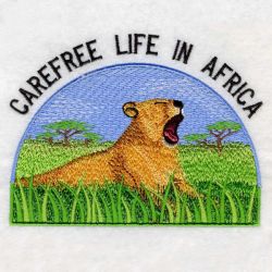 African Lion 3 05(Lg) machine embroidery designs