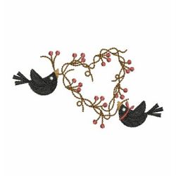 Folk Crows 06 machine embroidery designs