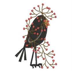 Folk Crows 10 machine embroidery designs