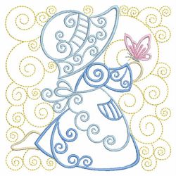 Curly Sunbonnets 2 04(Md) machine embroidery designs