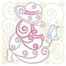Curly Sunbonnets 2 10(Md) machine embroidery designs