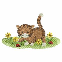 Garden Kitty 02 machine embroidery designs