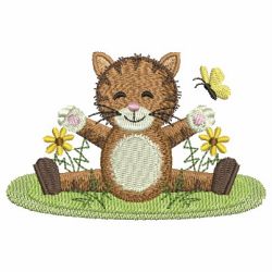 Garden Kitty 03 machine embroidery designs
