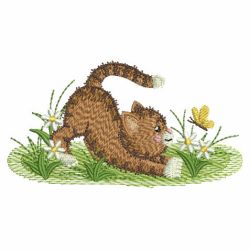 Garden Kitty 04 machine embroidery designs